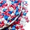 Edible Patriotic Stars for Cake decorating Red White and Blue Sprinkles Fourth of July Sprinkles